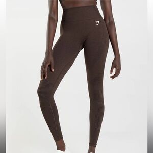 Gymshark Seamless 2.0 Leggings - Cherry Brown Marl